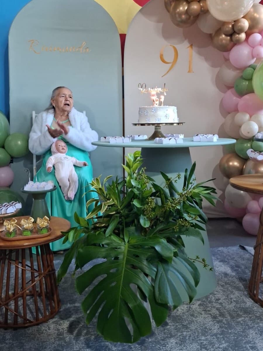 Celebração de 91 anos no espaço